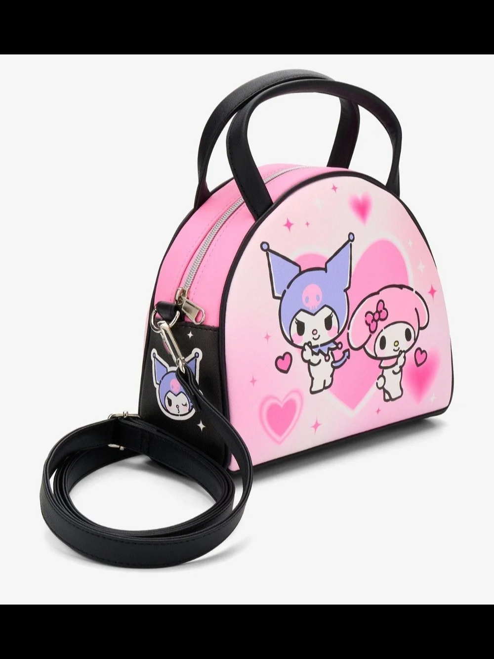 Loungefly Sanrio My Melody & Kuromi Pink Crossbody Bag. NWT